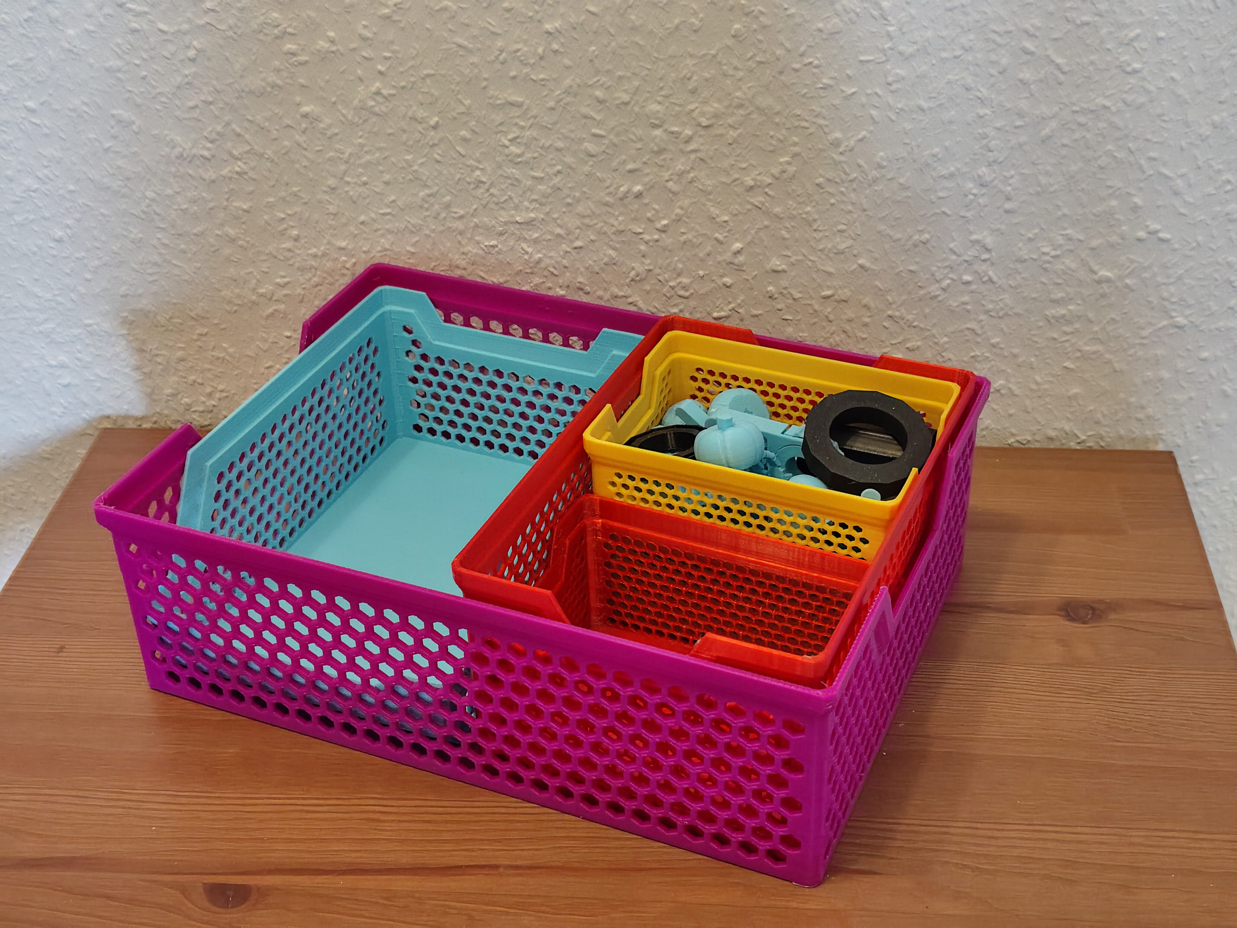 Stacking Storage Basket Collection (20 sizes) - Free 3D Print