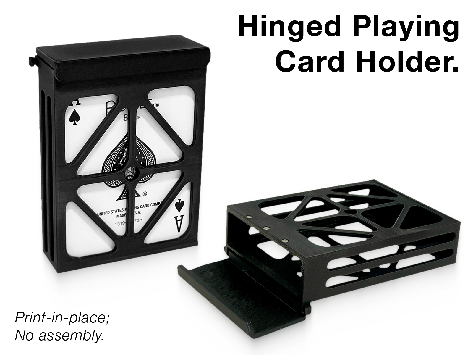 Hinged Playing Card Holder / Deck Case