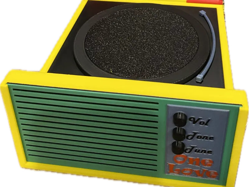 Bob Marley record player wireless phone charger 