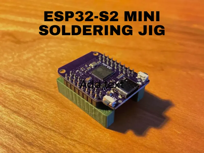 ESP32-S2 Mini Header Pin Soldering Jig