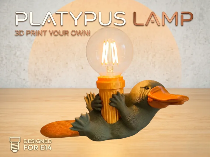 Platypus Desk Lamp: The Modular E14 Animal Light!