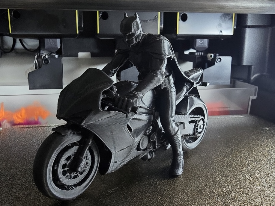 The Dark Knight Rides! Batman on Batcycle