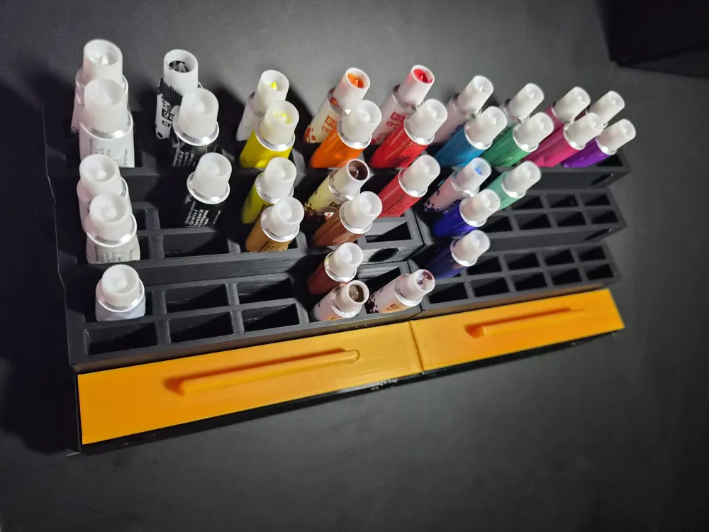 Modular Paint Rack - Workstation Edition - Free 3D Print Model - MakerWorld