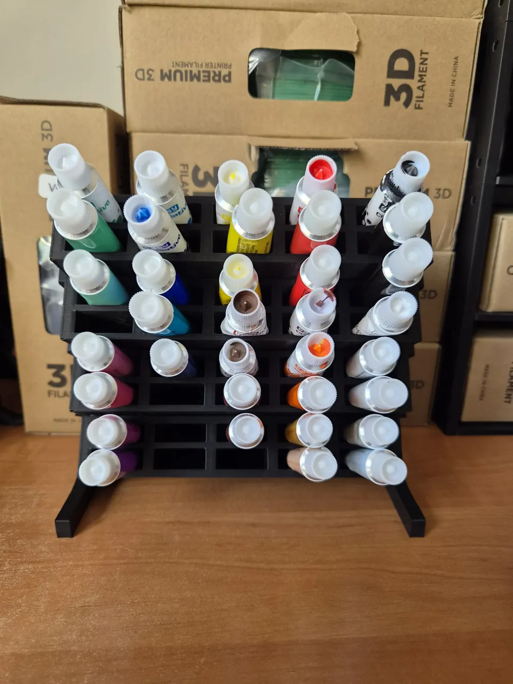 Modular Paint Racks Modular Paint Rack - Workstation Edition - Free 3D Print Model - MakerWorld