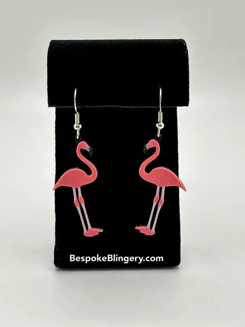 Flamingo Earrings view 2