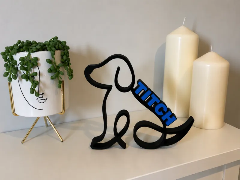 Personalised Dog Name Sign (Titch)