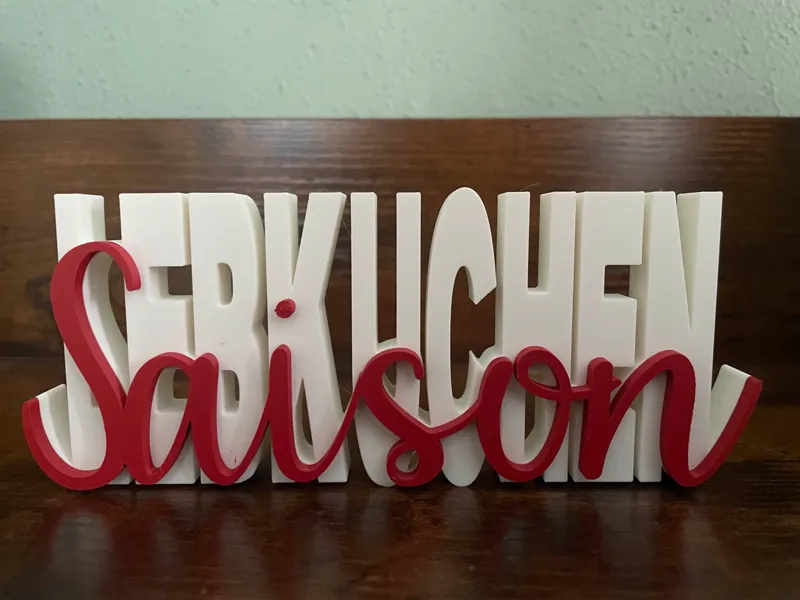 Lebkuchen Saison | Schriftzug