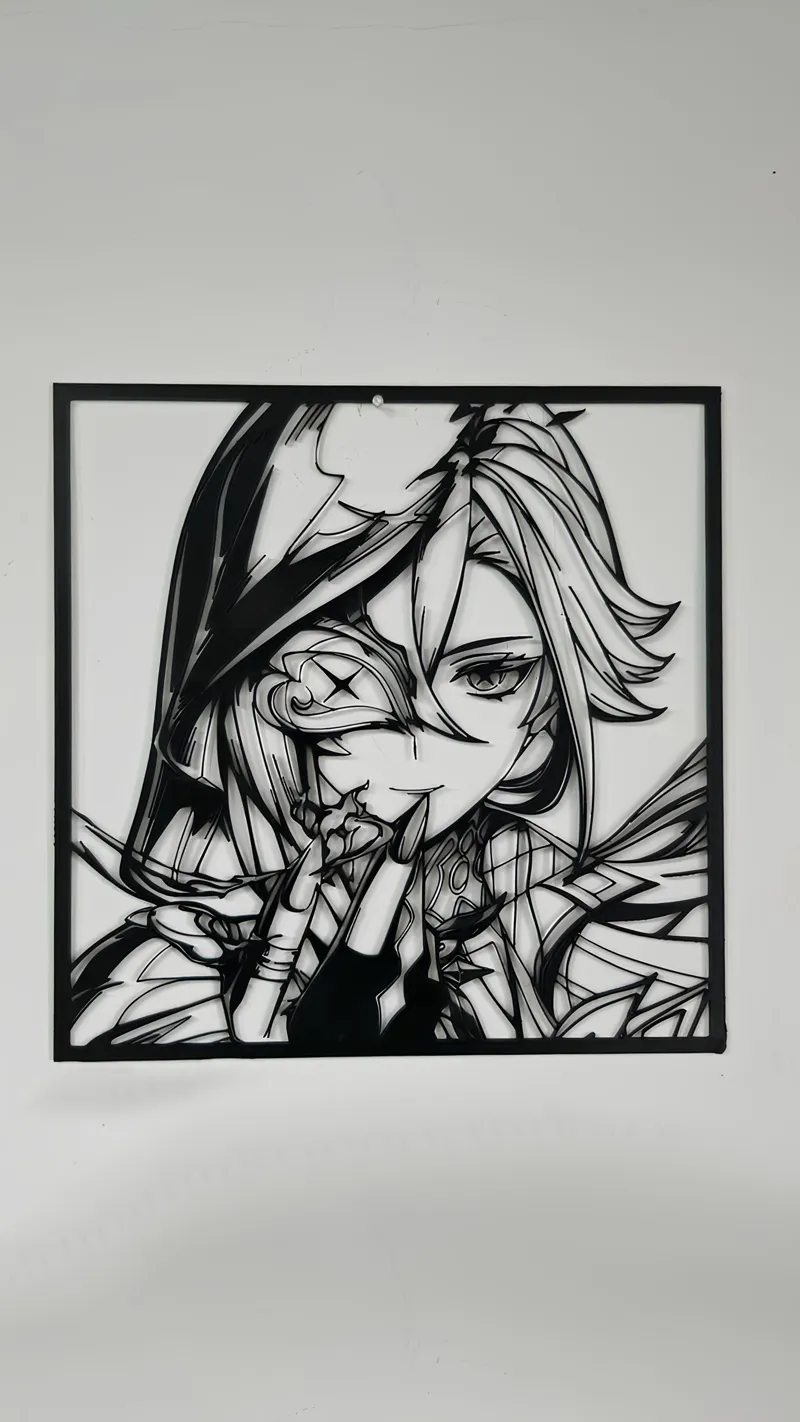 Arlechino Genshin Impact Wall Decoration