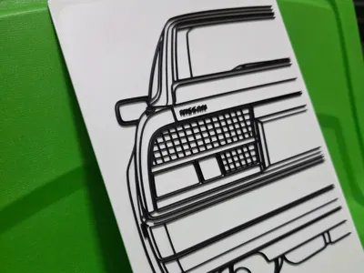 Line art image of 1986 NISSAN 300zx