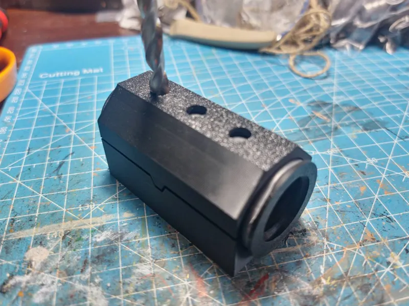 Mold for drilling airsoft grenade pipe