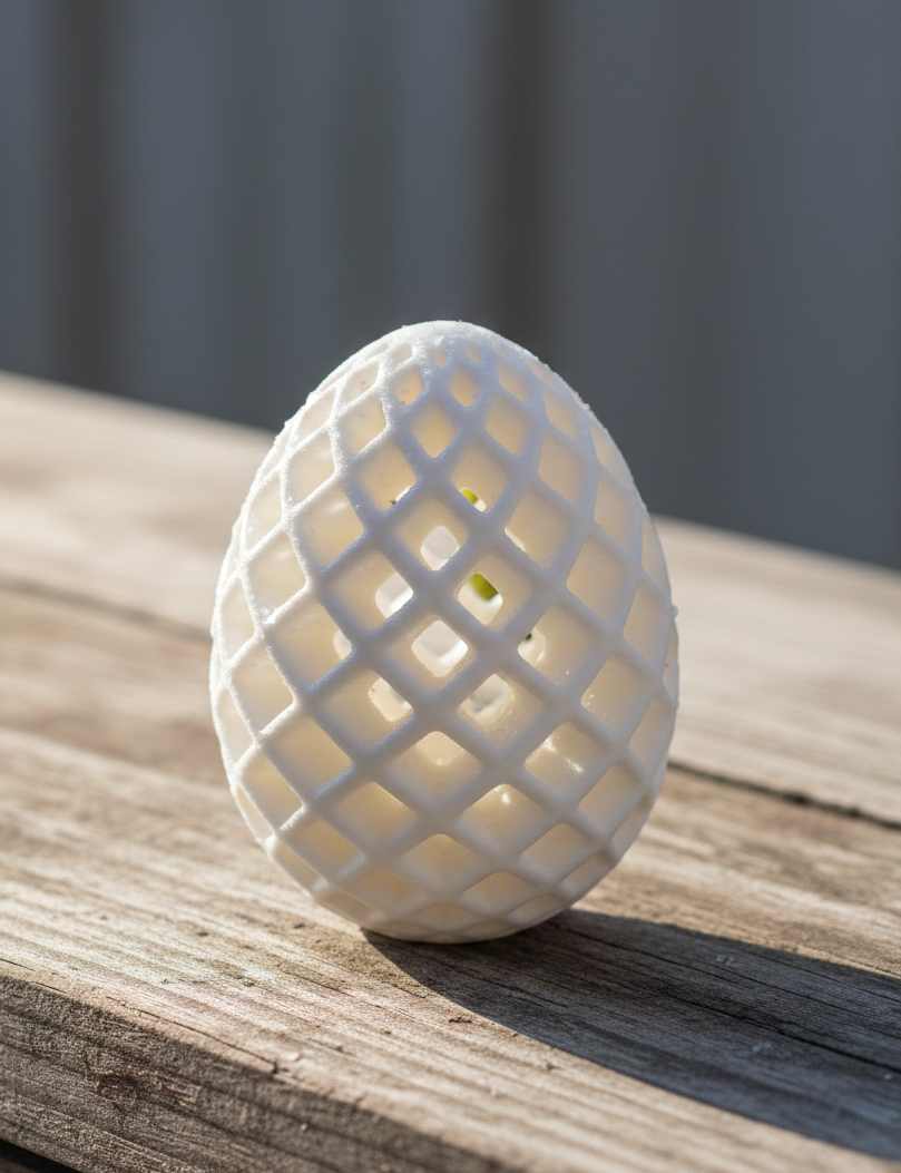 Miniatura 15 do modelo 3D Easter Egg Decoration (fillable/screwable bottom)