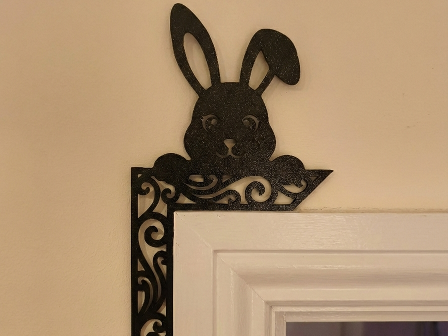 Osterhase Türrahmen Deko| Easter Bunny Door Corner