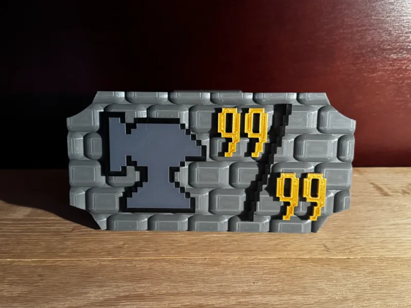 OldSchool RuneScape 99 Smithing Plaque V3