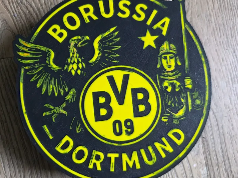 BVB Borosia Dortmund Logo im Vintage Style