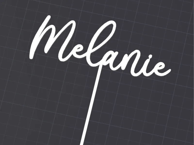 Melanie - Birthday Cake Topper