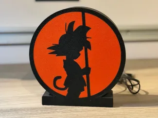 dragonball goku lamp