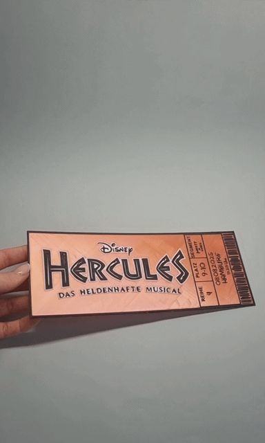 Disney Hercules Musical Eintrittskarte
