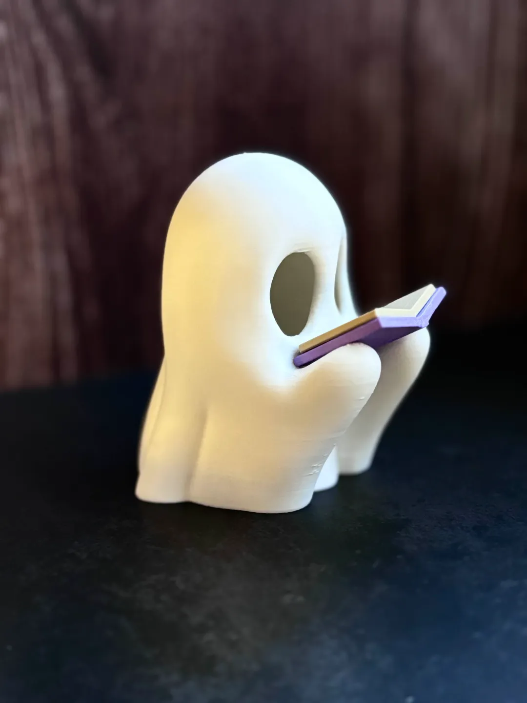 Reading Ghost Halloween Tea Light Decor view 4