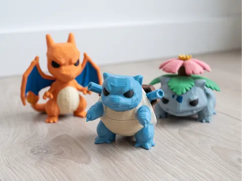 Figura decorativa: Charizard, Blastoise & Venusaur-Funko Pop Figures — referencia de MakerWorld