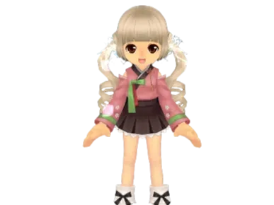 Sonic Cute Girl Figure Model (Parts Separated)
