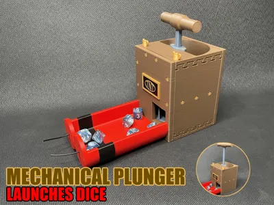 TNT Detonator Dice Tower with Interactive Plunger