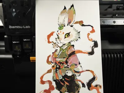 【Lumina2.0】Printed Art - Chinese Style Bunny