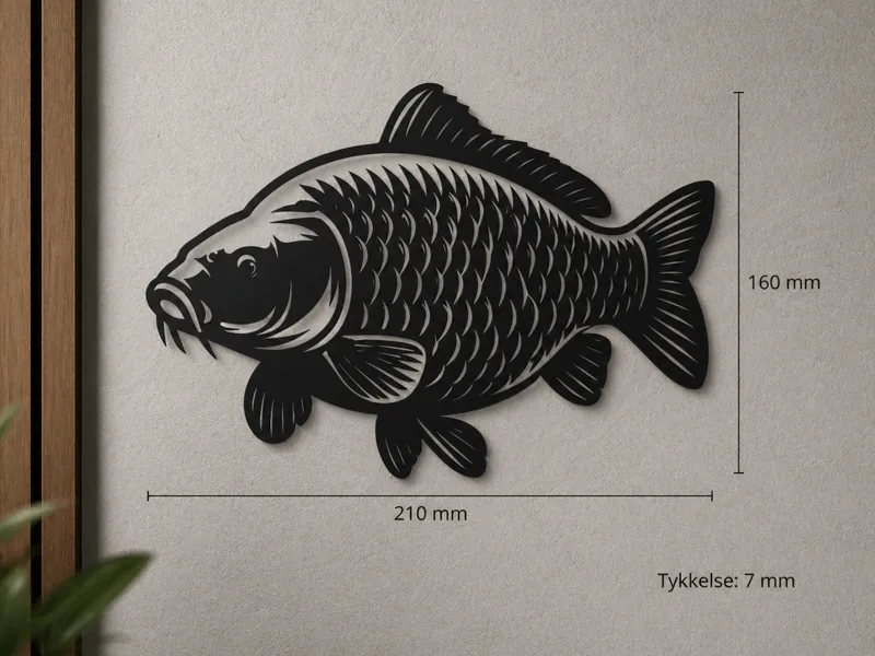 Koi Carp Wall Art | 210x160mm | 7mm Thick
