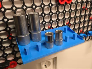 Socket shelve holder for multiboard