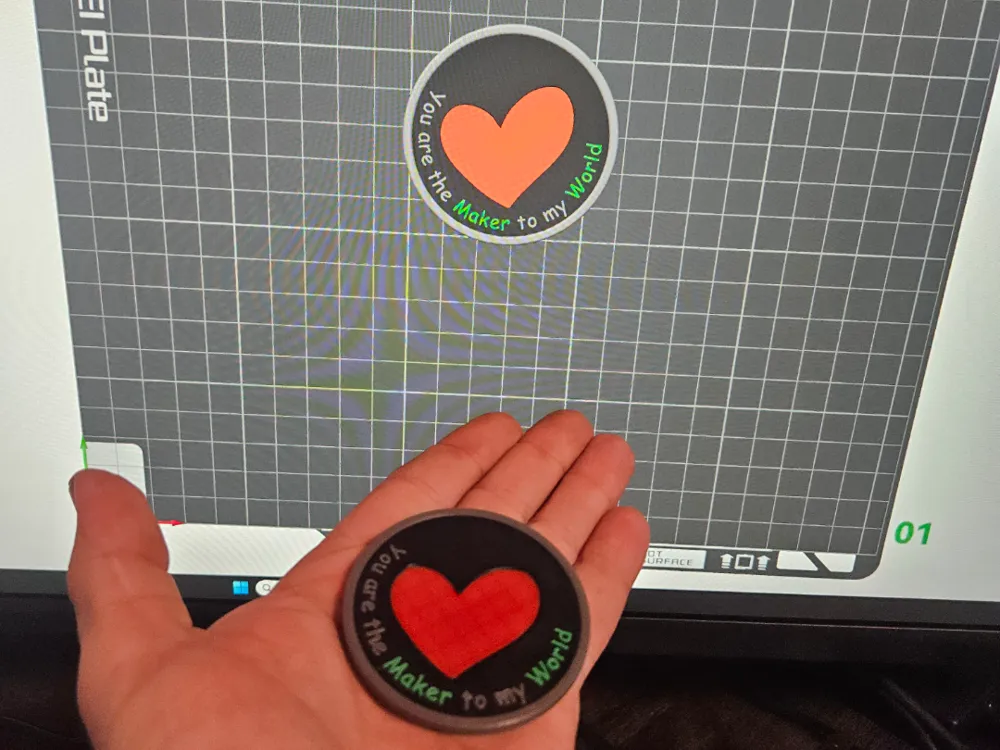 Valentine's Token - Free 3D Print Model - MakerWorld