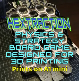 Hextraction Super Board Game: Base for A1 mini & +