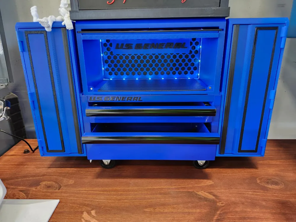 us general mini tool box hutch with lockers - Free 3D Print Model ...