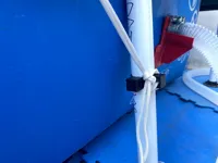 31mm clamp for fixing the cover to a removable pool