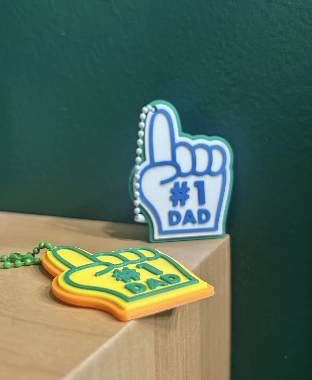 Father's Day Keychain - Free 3D Print Model - MakerWorld