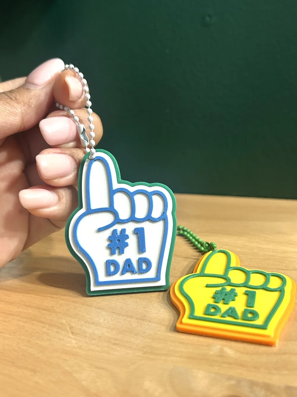 Father's Day Keychain - Free 3D Print Model - MakerWorld