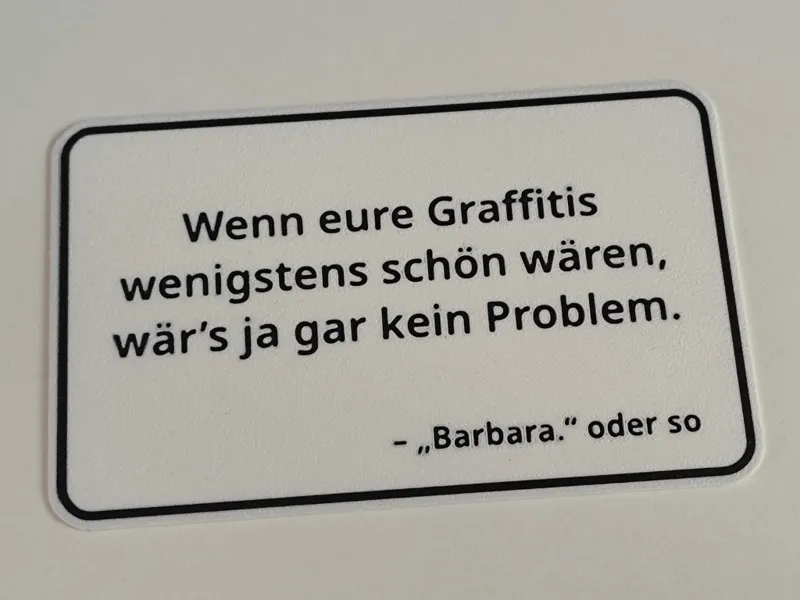 Anti Graffiti Schild - Street Art