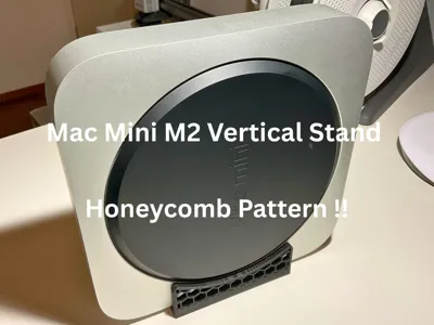 Mac Mini M2 vertical stand honeycomb