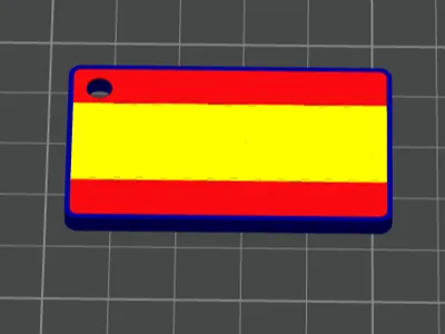 Spain flag keychain