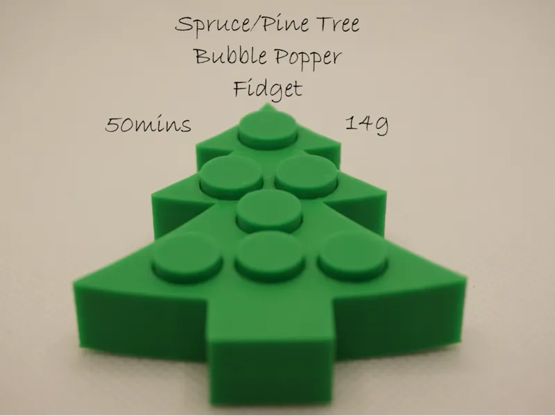 Spruce/Pine Tree Bubble Popper Fidget