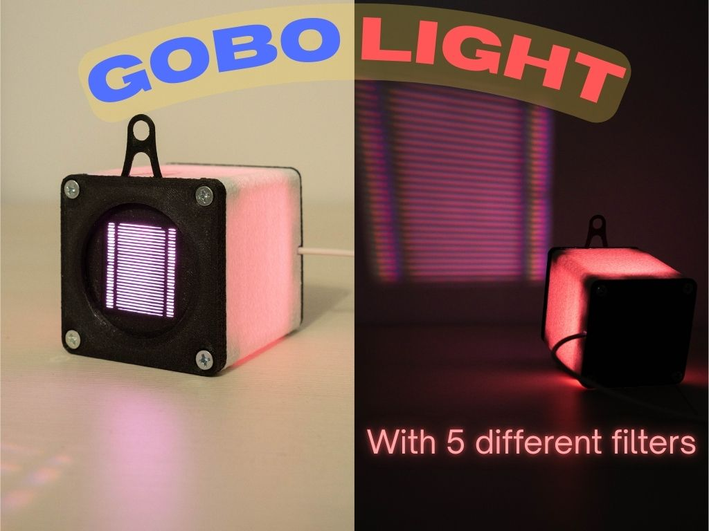 LED Gobo Spotlight With 5 Filters (MH-001)