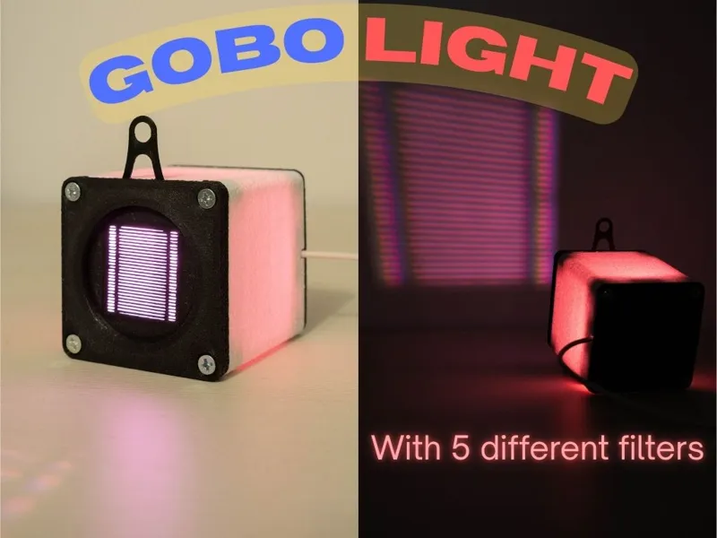 LED Gobo Spotlight With 5 Filters (MH-001)