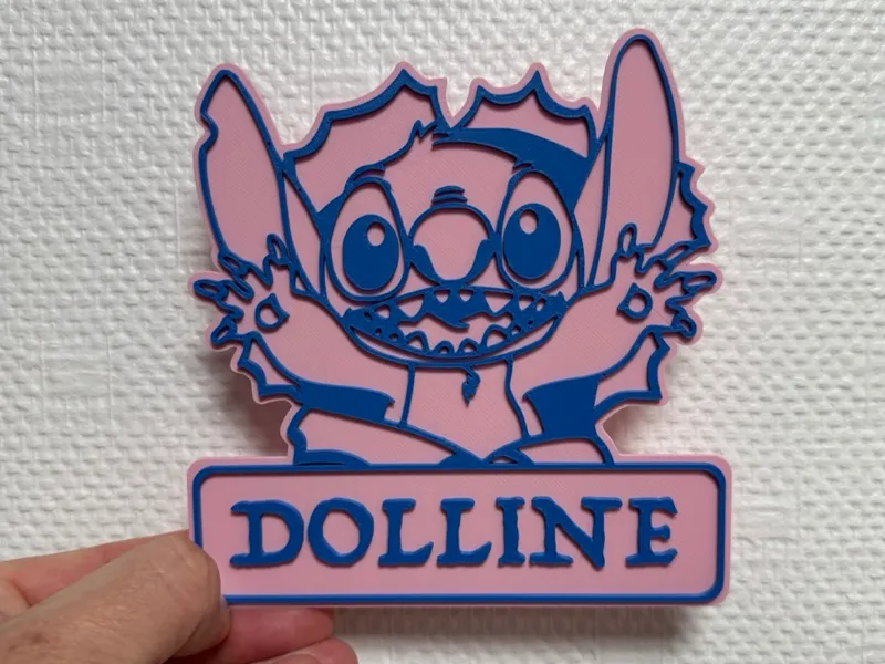 Door Sign Stitch - Bambu studio customizable