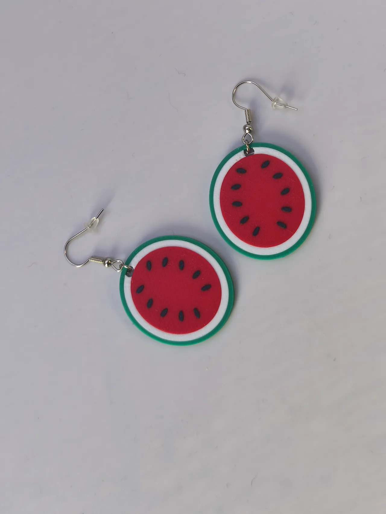 Watermelon slice earrings / keychain view 3