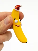 Ключодържател Go Bananas с коледна шапка