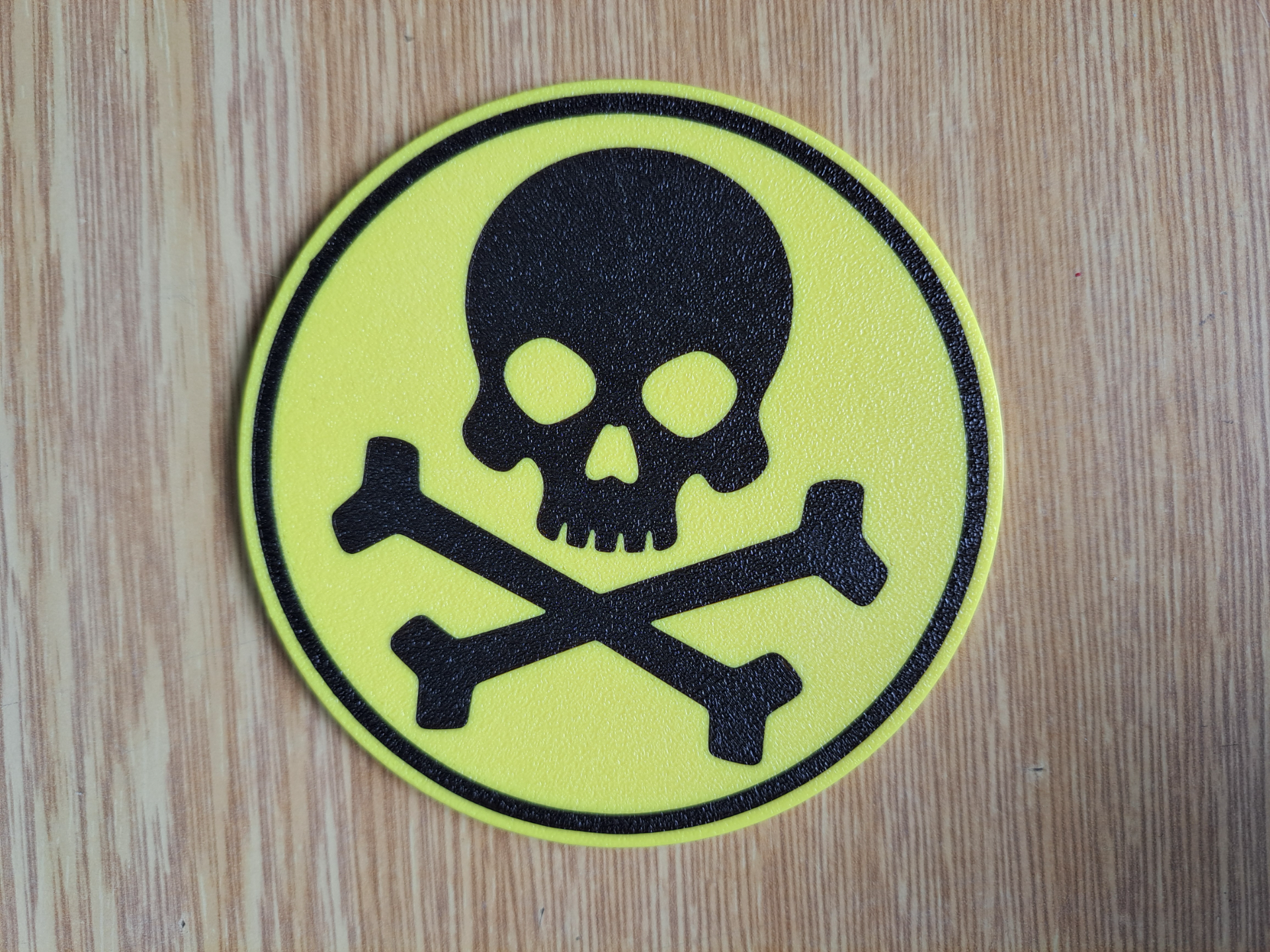 Warning Sign Coaster #03 – Skull & Crossbones