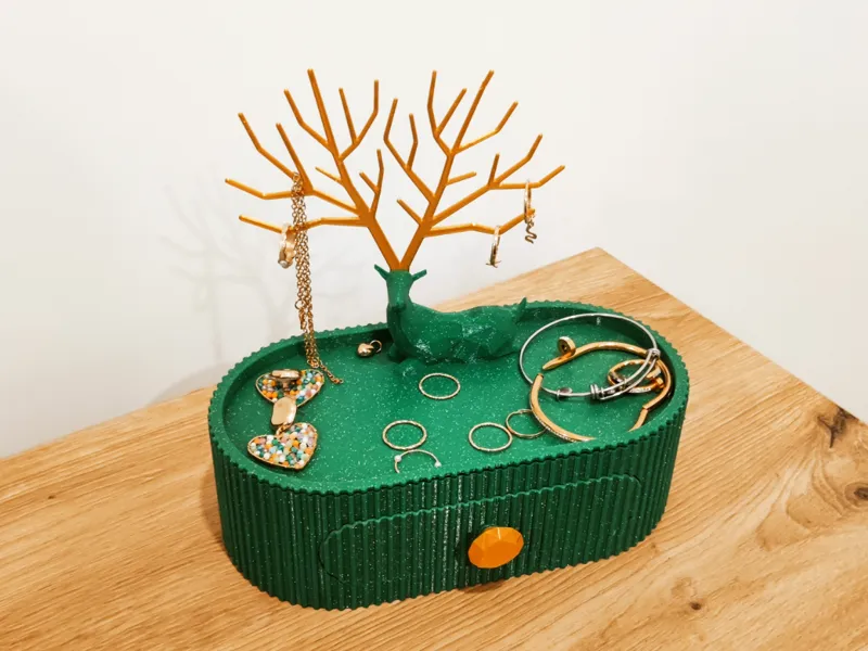 Caixa de Jóias com Gaveta – 3D Printed Jewelry Box