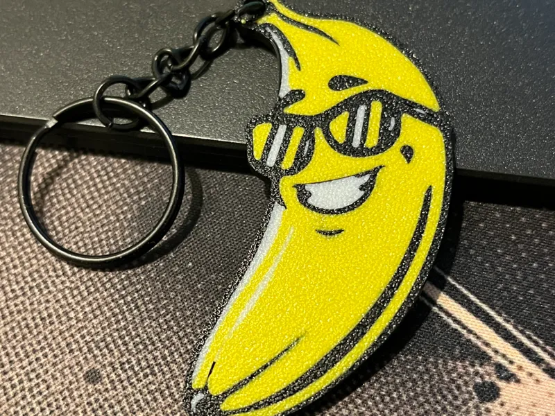 Cool Banana Keychain – Funky Fruit Charm