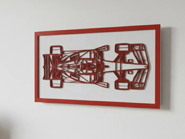 F1 2026 Concept Car - Geometric 3D Wall Art