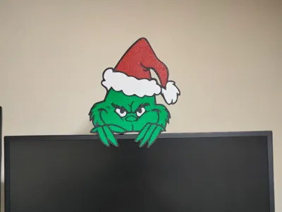 Grinch peeking