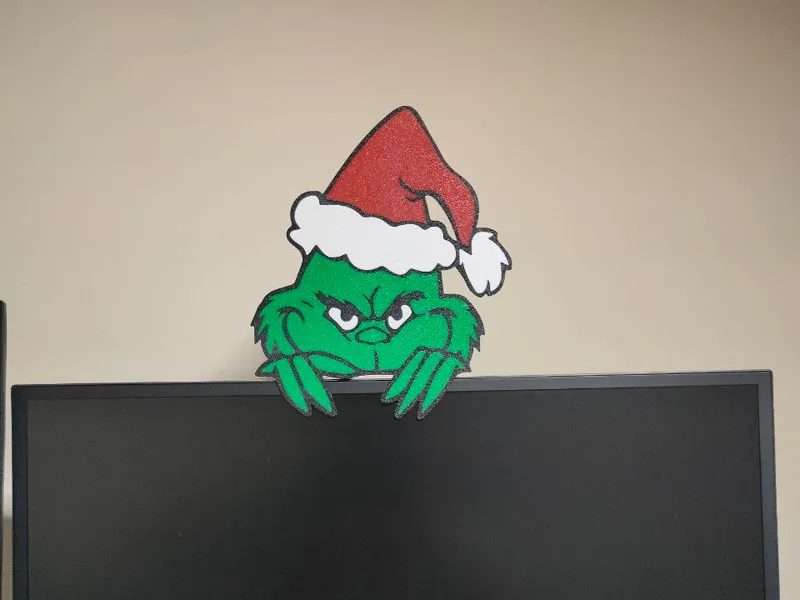 Grinch peeking