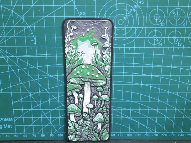 Whimsical Mushroom Bookmark 